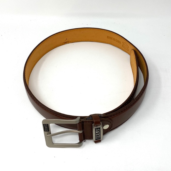 💖MEGA SALE💖Men’s Belt Real Solid 100% Leather Casual Brown - Picture 2 of 6